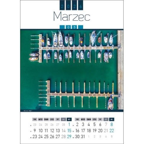 Kalendarz ścienny AIR POLAND 13-kartkowy 330mm x 500mm Jotan (WP129)