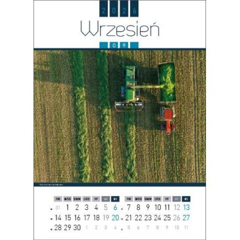 Kalendarz ścienny AIR POLAND 13-kartkowy 330mm x 500mm Jotan (WP129)