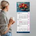 Kalendarz ścienny PREMIUM trójdzielny A4 Press (BUKIETY)
