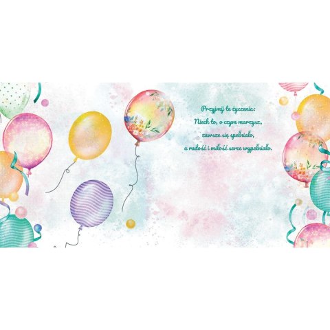 Kartka składana KW bukiet balonów II kw Henry (5905701488087) Kartka składana KW bukiet balonów II kw Henry (5905701488087)