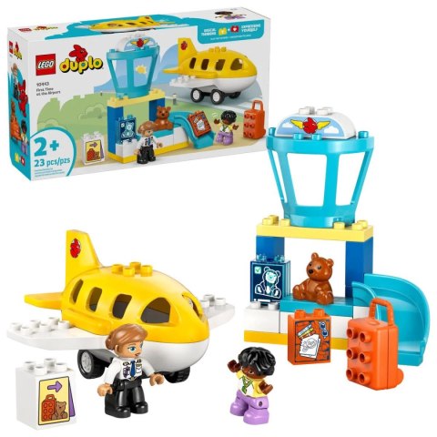Klocki konstrukcyjne Duplo Pierwszy raz na lotnisku Lego (10443) Klocki konstrukcyjne Duplo Pierwszy raz na lotnisku Lego (10443)