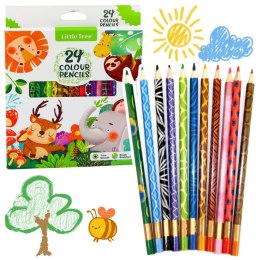 Kredki ołówkowe 24 kol. Lean (21504)