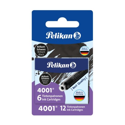 Naboje krótkie 6szt x 2 czarny Pelikan (300004127) Naboje krótkie 6szt x 2 czarny Pelikan (300004127)