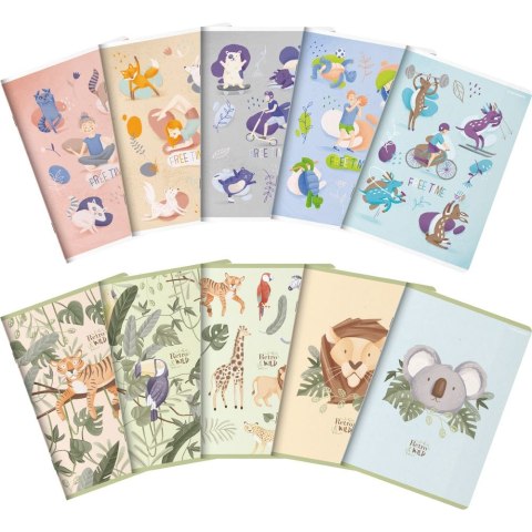 Zeszyt FREE&WILD A5 16k. 70g linia Top 2000 (400157886)