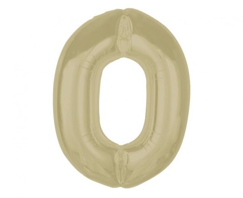 Balon foliowy Smart cyfra 0, matowa latte, 92 cm Godan (CH-S9L0) Balon foliowy Smart cyfra 0, matowa latte, 92 cm Godan (CH-S9L0)