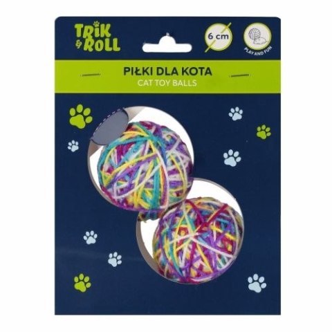 Gadżet Piłka dla kota 6cm 2szt Trik Roll (560724) Gadżet Piłka dla kota 6cm 2szt Trik Roll (560724)