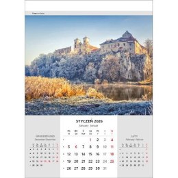 Kalendarz ścienny NIESAMOWITA POLSKA wieloplanszowy 330mm x 500mm Jotan (WP116)