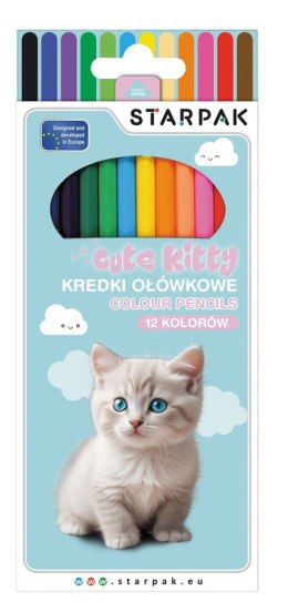 Kredki ołówkowe Kitty 12 kol. Starpak (559669)
