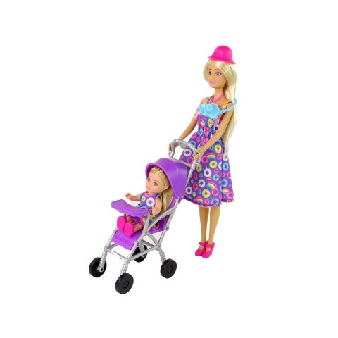 Lalka Anlily Lalka Z Dzieckiem W Wózku Spacerowym Akcesoria [mm:] 290 Lean (13388)