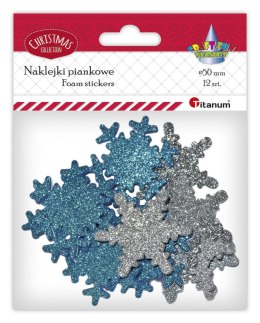 Naklejka (nalepka) Craft-Fun Series piankowe płatki śniegu Titanum (YFXS104)