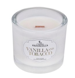 Świeczka ozdobna Classico Vanilla and Tabacco biała 170g Pavoncella (5905711530530)