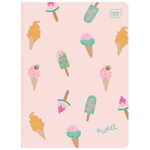 Zeszyt SWEET A5 32k. 70g krata Interdruk