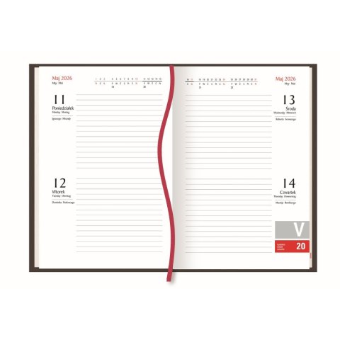 Kalendarz nauczyciela książkowy (terminarz) 125mm x 185mm Michalczyk i Prokop (T-155V-03)