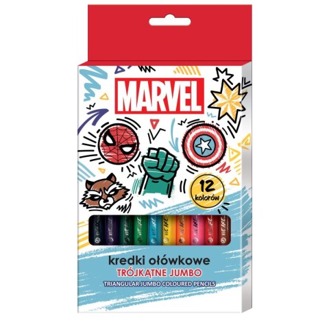Kredki ołówkowe Avengers trójkątne 12 kol. Beniamin Kredki ołówkowe Avengers trójkątne 12 kol. Beniamin