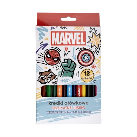 Kredki ołówkowe Avengers trójkątne 12 kol. Beniamin Kredki ołówkowe Avengers trójkątne 12 kol. Beniamin