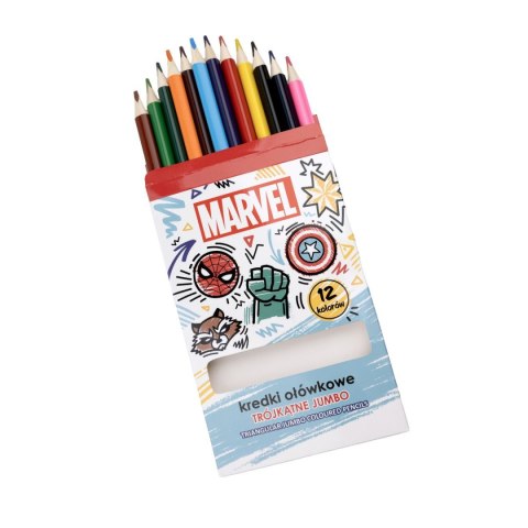 Kredki ołówkowe Avengers trójkątne 12 kol. Beniamin Kredki ołówkowe Avengers trójkątne 12 kol. Beniamin