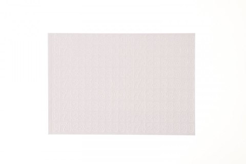 Naklejka (nalepka) Cyfry samoprzylepne Farro (białe)