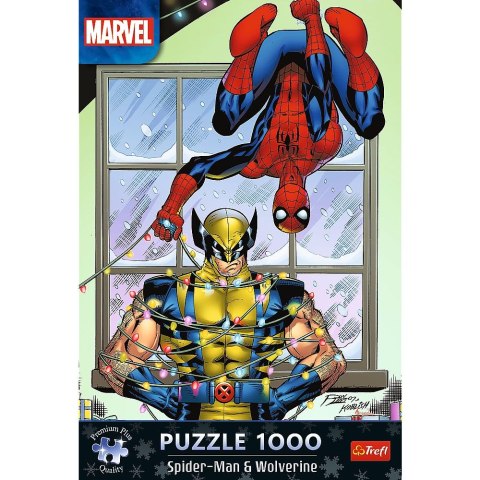 Puzzle Xmass Spider-Man & Wolverine: Święta 1000 el. Trefl (12088)