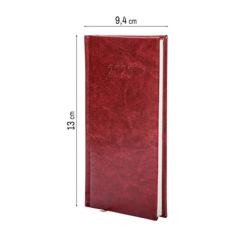 Kalendarz książkowy (terminarz) SLIM 3/4 B6 Press (tygodniowy) Kalendarz książkowy (terminarz) SLIM 3/4 B6 Press (tygodniowy)
