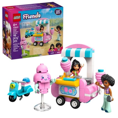 Klocki konstrukcyjne Friends Stoisko z watą cukrową i skuter Lego (42643) Klocki konstrukcyjne Friends Stoisko z watą cukrową i skuter Lego (42643)