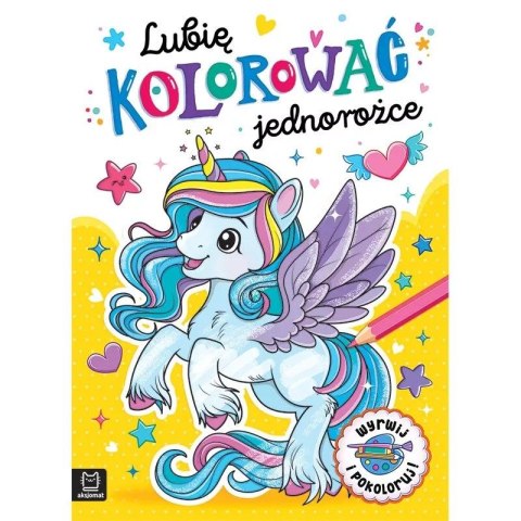 Książka dla dzieci LUBIĘ KOLOROWAĆ JEDNOROŻCE Książka dla dzieci LUBIĘ KOLOROWAĆ JEDNOROŻCE