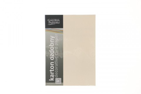 Papier ozdobny (wizytówkowy) czerpany krenowy A4 kremowy 180g Galeria Papieru (201422)