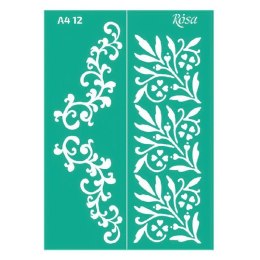 Szablon Ornamenty roślinne Rosa (12)