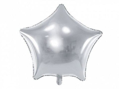 Balon foliowy Gwiazdka, 70cm, srebrny 27cal Partydeco (FB78M-018) Balon foliowy Gwiazdka, 70cm, srebrny 27cal Partydeco (FB78M-018)