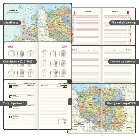 Kalendarz książkowy (terminarz) dwuletni A5 Press