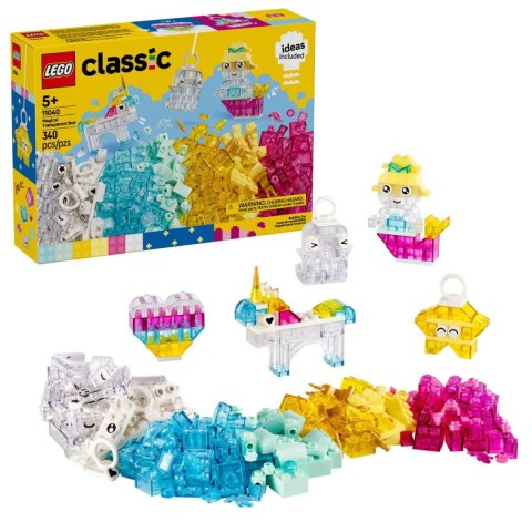 Klocki konstrukcyjne Classic Magiczny zestaw z przezroczystymi klockami Lego (11040) Klocki konstrukcyjne Classic Magiczny zestaw z przezroczystymi klockami Lego (11040)