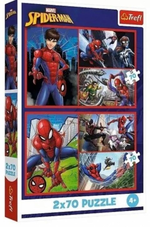 Puzzle Spiderman Pajęcze historie 140 el. Trefl (34443)