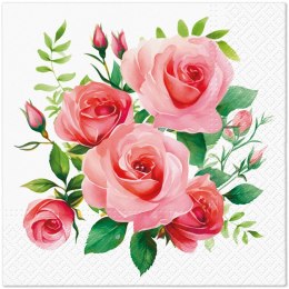 Serwetki TaT Bouquet Of Roses mix bibuła [mm:] 330x330 Paw (TL127800)