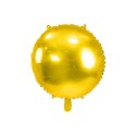 Balon foliowy okrągły Pastylka złota 18cal Partydeco (FB176-019)