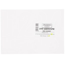 Cyfry samoprzylepne białe Farro