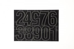 Cyfry samoprzylepne czarne Farro