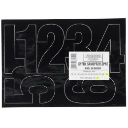 Cyfry samoprzylepne czarne Farro