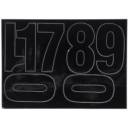 Cyfry samoprzylepne czarne Farro