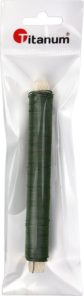 Drucik Craft-Fun Series florystyczny 100g kolor: zielony 0,6mm Titanum Drucik Craft-Fun Series florystyczny 100g kolor: zielony 0,6mm Titanum