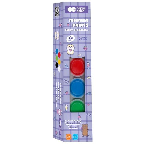 Farby plakatowe Yummy Yum kolor: mix 6 kolor. Happy Color (HA 3310 0025-YU6) Farby plakatowe Yummy Yum kolor: mix 6 kolor. Happy Color (HA 3310 0025-YU6)