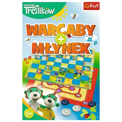 Gra strategiczna Rodzina Treflików 2w1 Warcaby/Młynek WARCABY/MŁYNEK Trefl (01920)