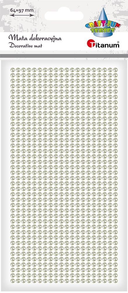 Perełki Craft-Fun Series mata biały perłowy Titanum (24MH03134)