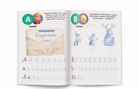 Książka dla dzieci Disney Uczy. Kraina lodu. Litery. Ćwiczenia z naklejkami Ameet (UDN 9303) Książka dla dzieci Disney Uczy. Kraina lodu. Litery. Ćwiczenia z naklejkami Ameet (UDN 9303)