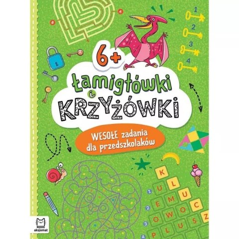 Książka dla dzieci Łamigłówki i krzyżówki. Wesołe zadania dla przedszkolaków 6+ Książka dla dzieci Łamigłówki i krzyżówki. Wesołe zadania dla przedszkolaków 6+