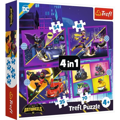 Puzzle Poznaj Batwheels 4w1 el. Trefl (34658)