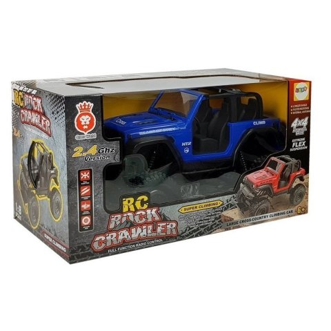 Samochód Terenowe Zdalnie Sterowane 4x4 Amortyzatory 2.4G Niebieski Lean (9086)