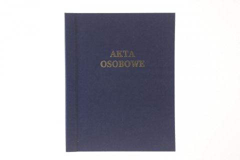 Teczka do akt osobowych sztywny grzbiet, zadrukowana ABCDE A4 granatowy karton Warta (339-106) Teczka do akt osobowych sztywny grzbiet, zadrukowana ABCDE A4 granatowy karton Warta (339-106)