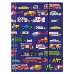 Teczka kartonowa na gumkę Pojazdy mix Derform (TGA4PO11)