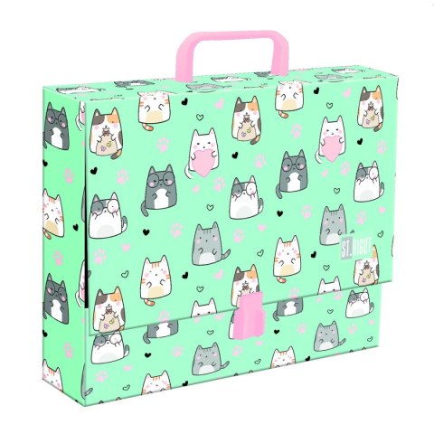 Teczka kartonowa na zatrzask Charming Cats A4 różne [mm:] 330x90 Unipap