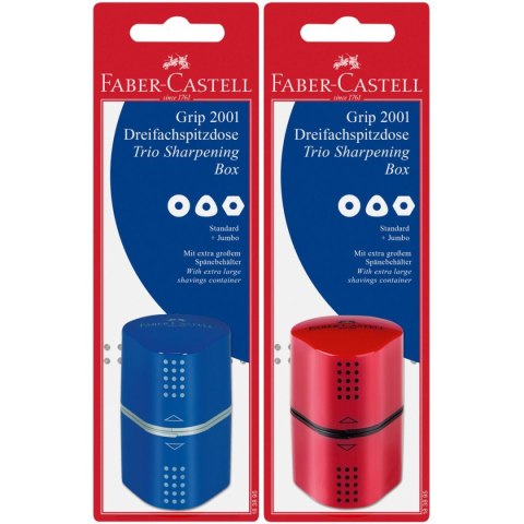 Temperówka Grip 2001 Trio mix plastik Faber Castell (183801)