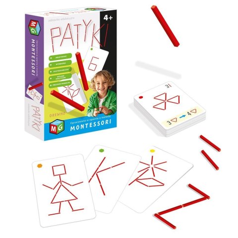 Zabawka kreatywna MONTESSORI - PATYKI Multigra